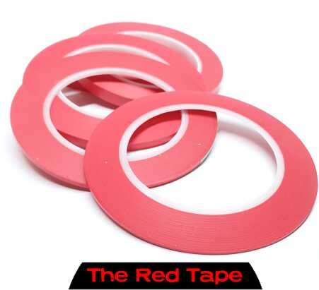 The Red extra soft Fineline Tape 12mm