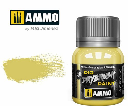 MIG DIO DRYBRUSH Medium German Yellow