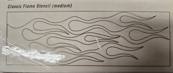 Auto Air Colors stencil Classic Flame Medium