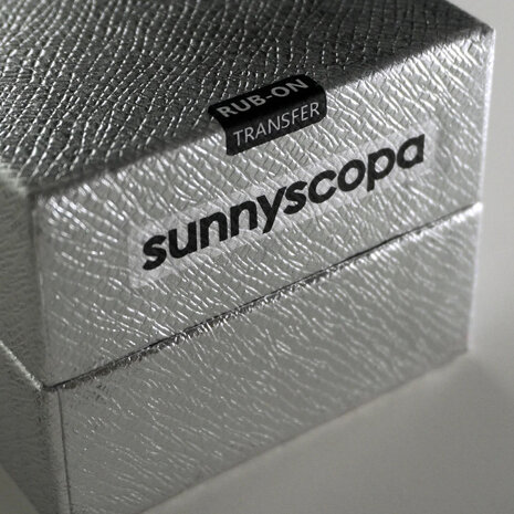 Rub-On Transfer Paper transparant incl Adhesive Sheet